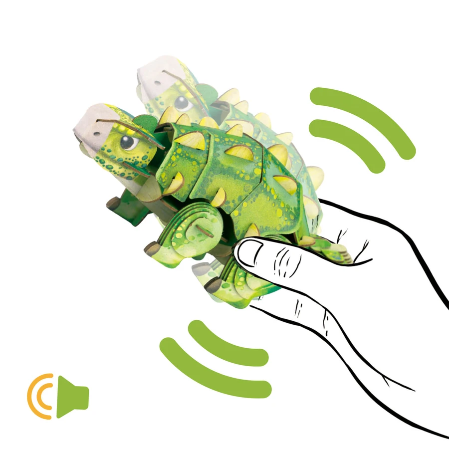 3D Sound Puzzle - Ankylosaurus, Build 'n' Sound