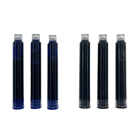 Recharges pour stylos Splendid - encre bleue et noire, lot de 6