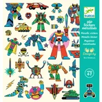Djeco Roboti metal stickers