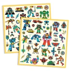 Djeco Roboti metal stickers