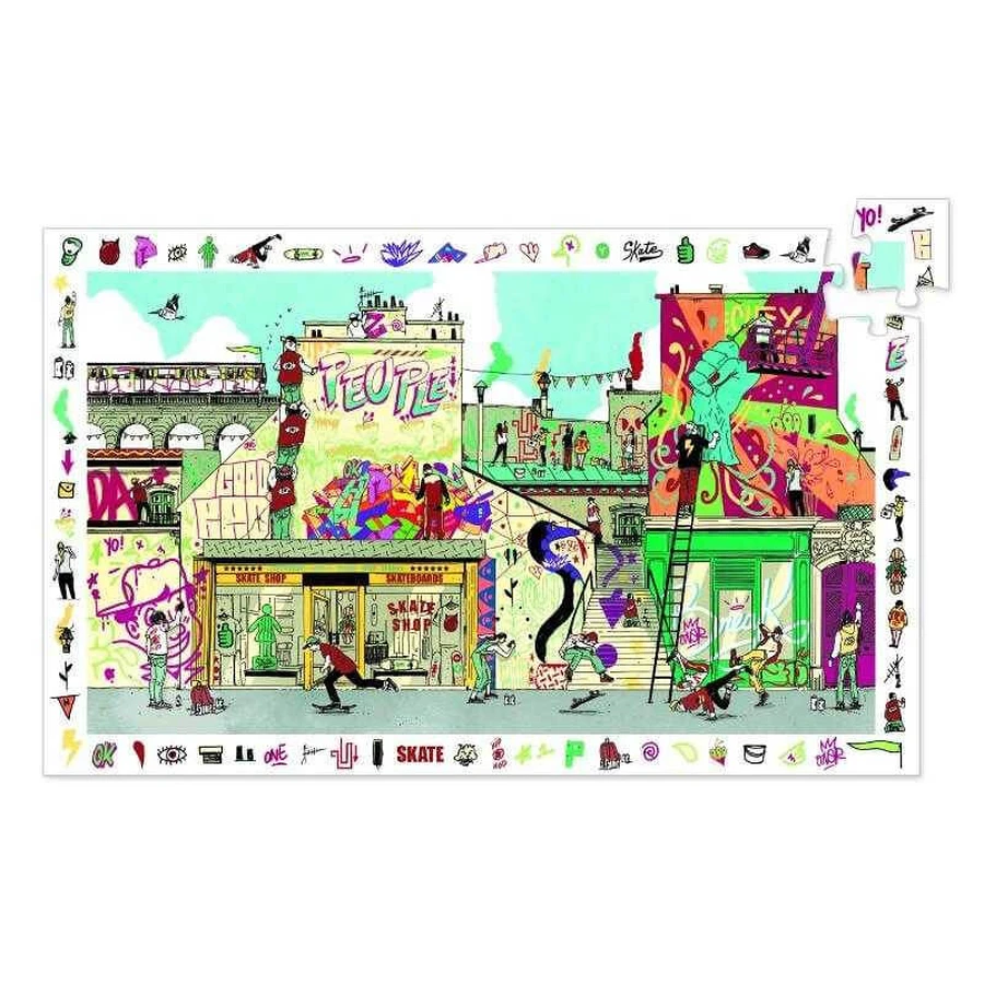 Djeco Street art observation puzzle