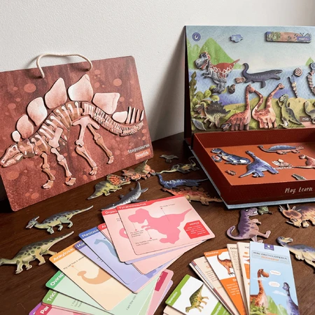 Educational magnetic game - All about Dinosaurs