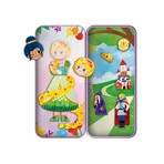 Magnetic jigsaw puzzle in metal box, matching and matching game - Stories