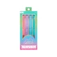Intrekbare pennen met gel en glitter, Oh My Glitter!, set 4 kleuren