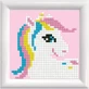 Creative framed painting set Pretty Uni, diamond painting - unicorn