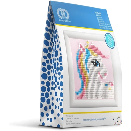Creative framed painting set Pretty Uni, diamond painting - unicorn