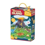 Puzzle de suelo de la isla de los dinosaurios, Puzzle de suelo de la isla de los dinosaurios, Reino apacible