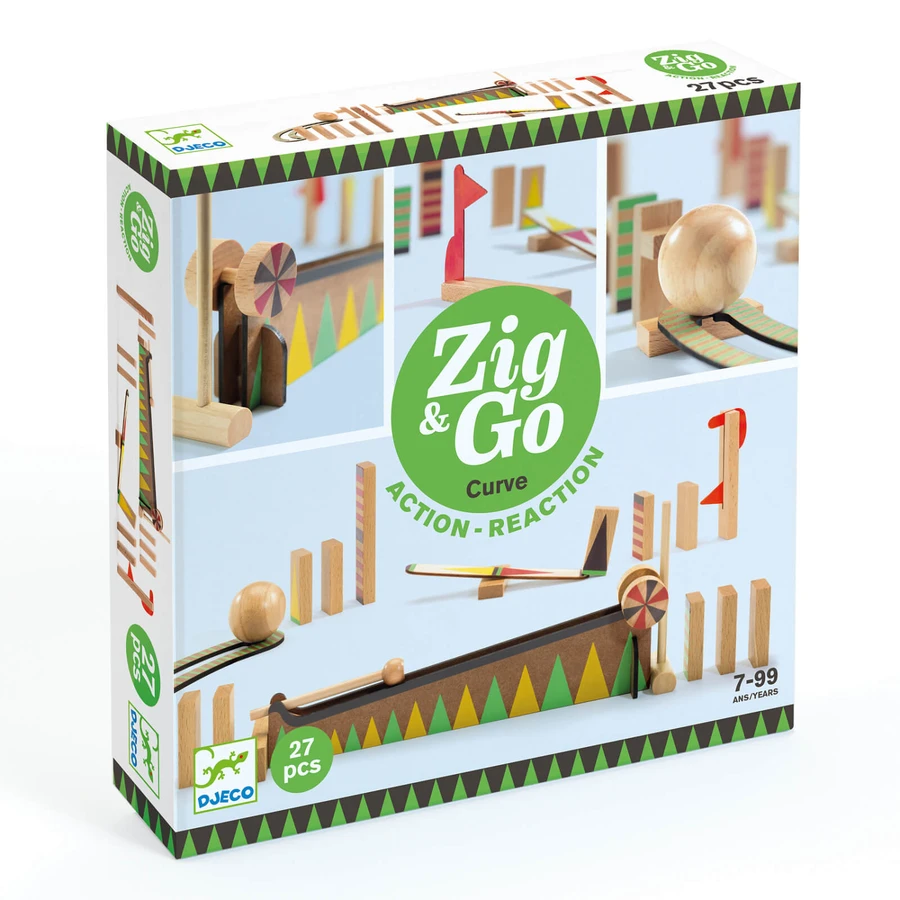 Zig and Go Djeco, set de constructie cu 27 piese, Bila cea mai mare