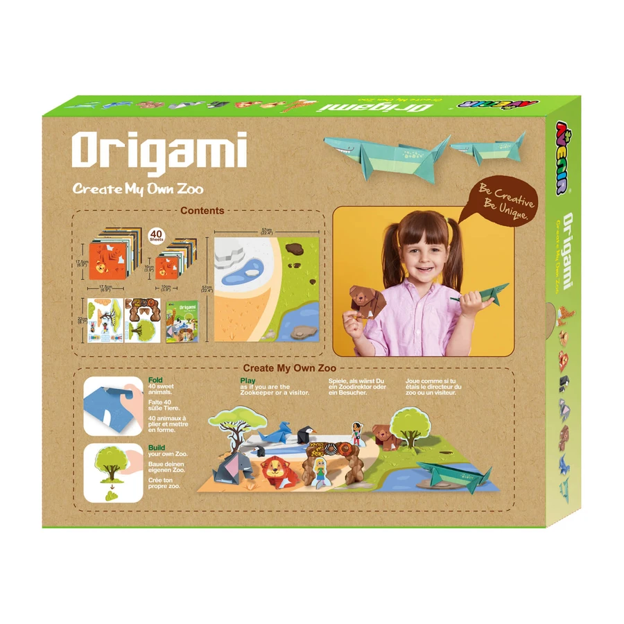 Origami - Dierentuin - niveau 2