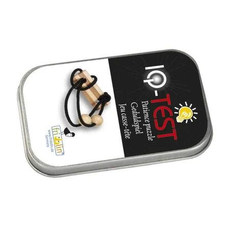 Logic game IQ release ring in metalen doosje-4