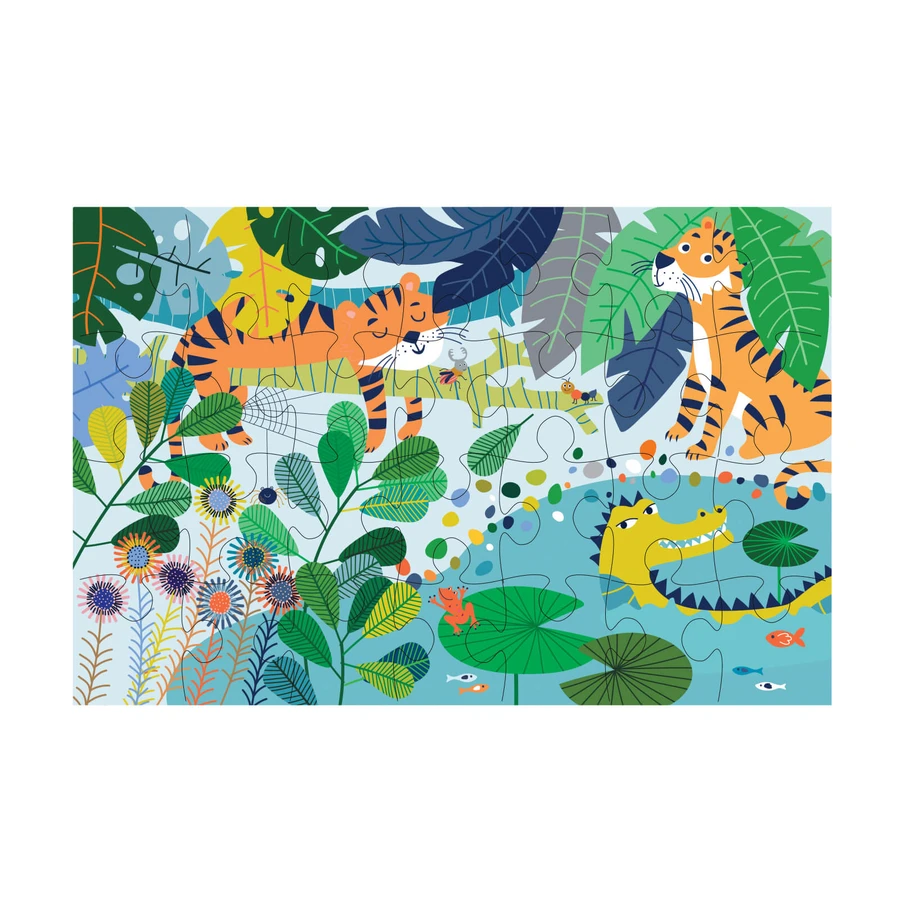 28 pieces jigsaw - Jungle