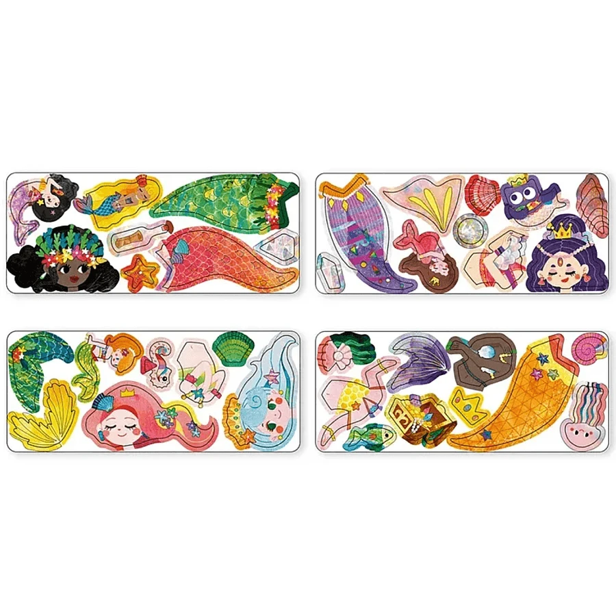 Magnetic puzzle in metal box, matching and matching game - Sirens