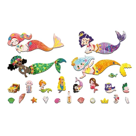 Magnetic puzzle in metal box, matching and matching game - Sirens