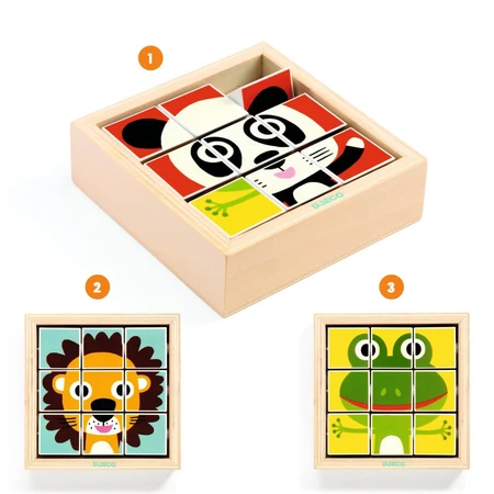 Tournanimo cube puzzle, Djeco