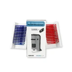 Przenośny mikroskop LED i UV z adapterem do smartfona, zawiera 24 przygotowane szkiełka, powiększenie 100-250x, MicroFlip: ceny i cechy