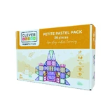 Set di costruzioni magnetiche Pastel 36 pezzi, Cleverclixx