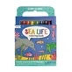 Libro para colorear y lápices de colores Sea Life - portátil