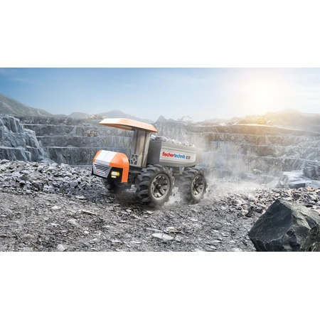 STEM Kit Construction site truck to assemble and operate, Fischertechnik