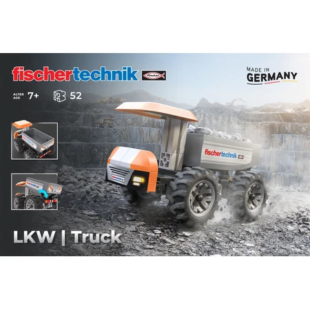 STEM Kit Construction site truck to assemble and operate, Fischertechnik