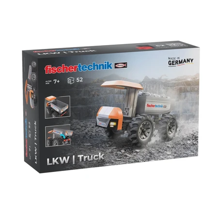 STEM Kit Construction site truck to assemble and operate, Fischertechnik