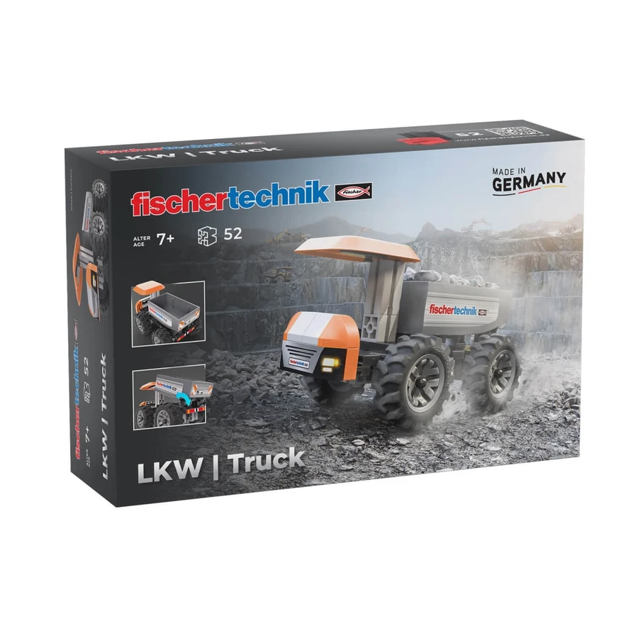 STEM Kit Construction site truck to assemble and operate, Fischertechnik