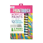 Estuche de pintura acrílica Paintology, 12 colores pastel y 2 pinceles