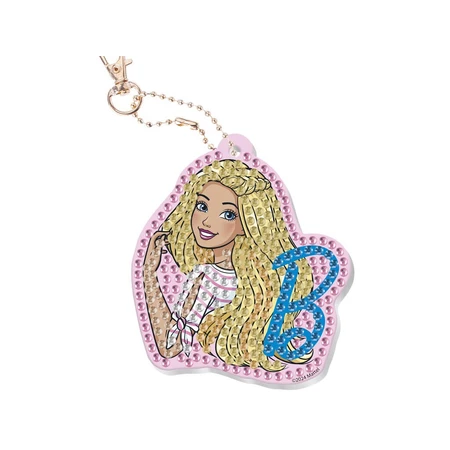 DIY creatieve set, Maak je eigen sleutelhanger met diamantschildertechniek, Barbie