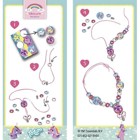 DIY creative mini set DIY necklace with unicorns