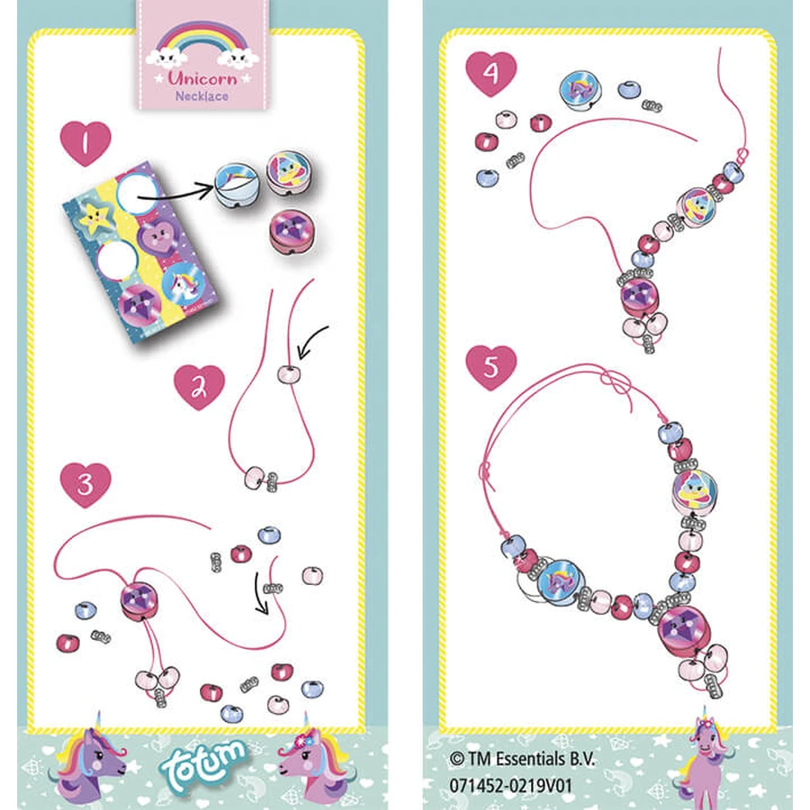 DIY creative mini set DIY necklace with unicorns