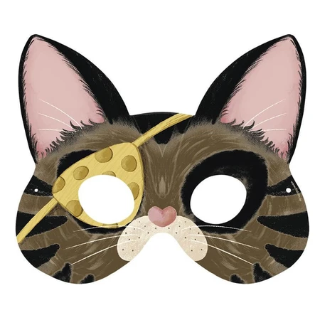 Juego de máscaras de fiesta El gato y los ratones, Fridolin