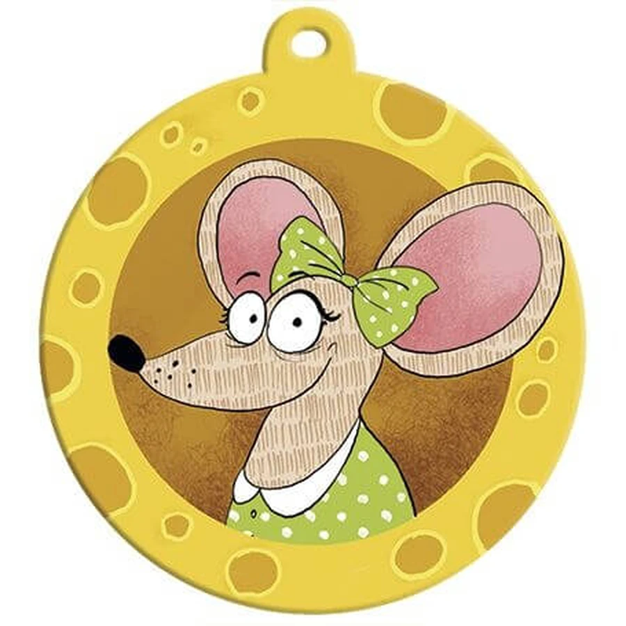 Juego de máscaras de fiesta El gato y los ratones, Fridolin