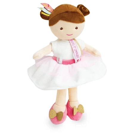 Peluche Princesse - Ombelline, 30 cm, blanc