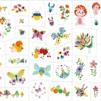 Stickers en gezicht tatoeage set - Fantastische Tuin