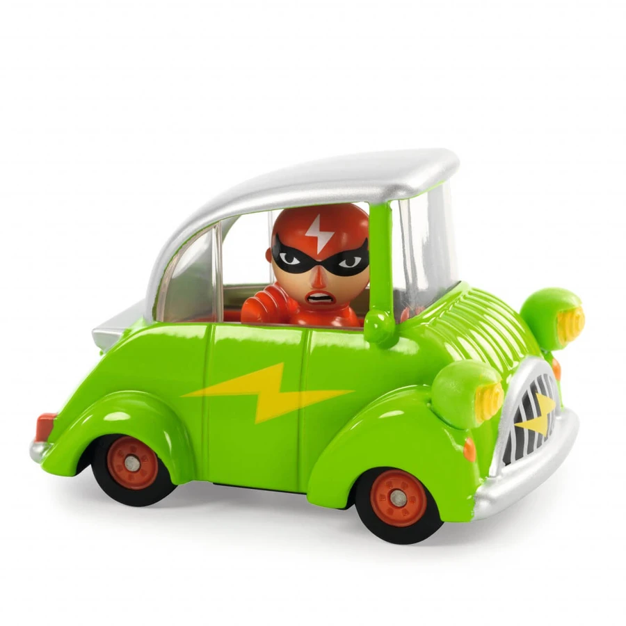 Crazy Motors Djeco Collection, Green Flash Car