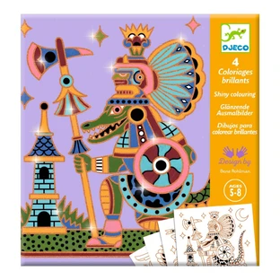 Kreatives Ausmalspiel Warring Animals, Djeco