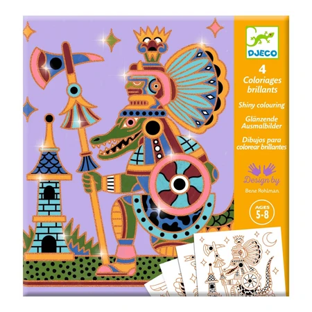 Kreatives Ausmalspiel Warring Animals, Djeco