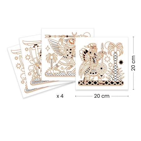 Kreatives Ausmalspiel Warring Animals, Djeco