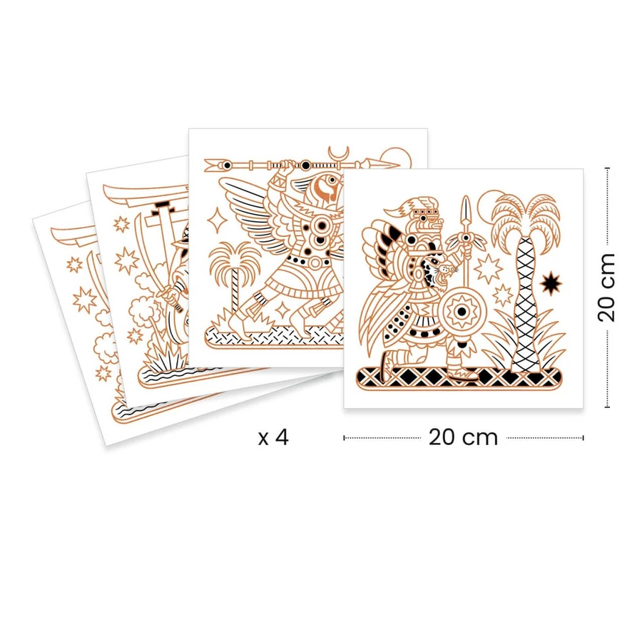 Kreatives Ausmalspiel Warring Animals, Djeco