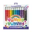 Yummy Yummy wasbare geparfumeerde krijtjes - Set van 12