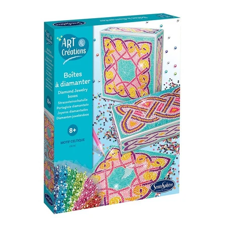 Creative kit boxes with diamonds / rhinestones - Celtic motifs - Sentosphere