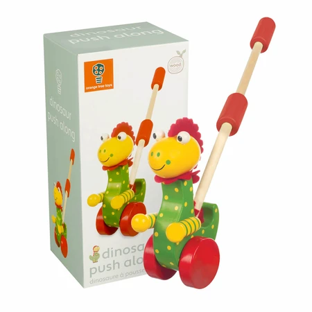 Dinosaur push toy, Orange Tree Toys