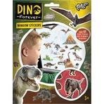Repositionable dinosaur stickers