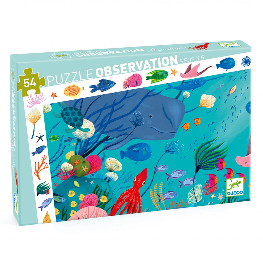 Djeco observation puzzle, Aquatic