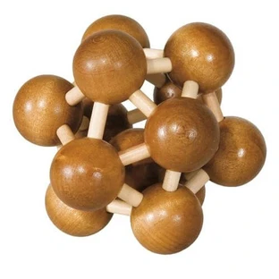Atom 3D bamboe logisch spel IQ Bamboo Atom 3D