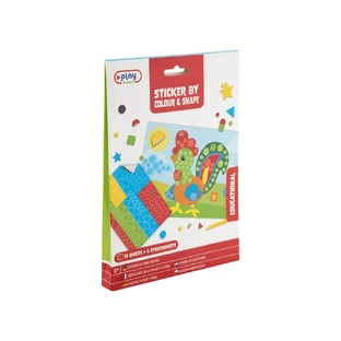 Juego de pegatinas de colores y formas, Grafix