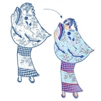 Coloriage défilé de mode Laura & friends, Djeco