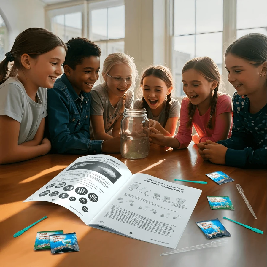 Kit educativo sobre el ciclo vital de Artemia Salina