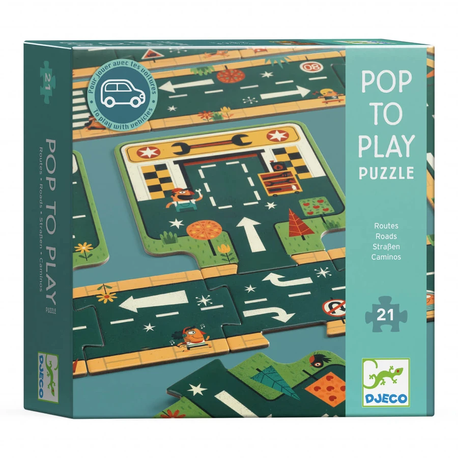 Djeco Riesenpuzzle Straßen