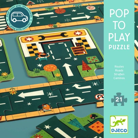 Djeco Riesenpuzzle Straßen