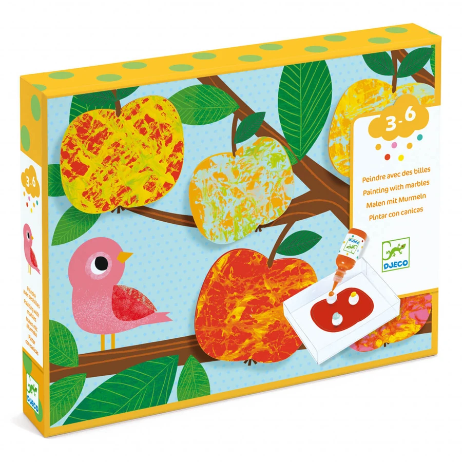 Malen mit Glaskugeln, Djeco Animals